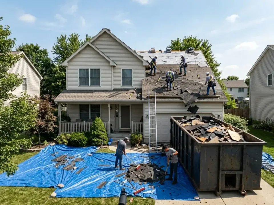 roof-replacement-debris-remova-004 — frequently asked questions, Cheapest Dumpster Rentals in Shenandoah, LA